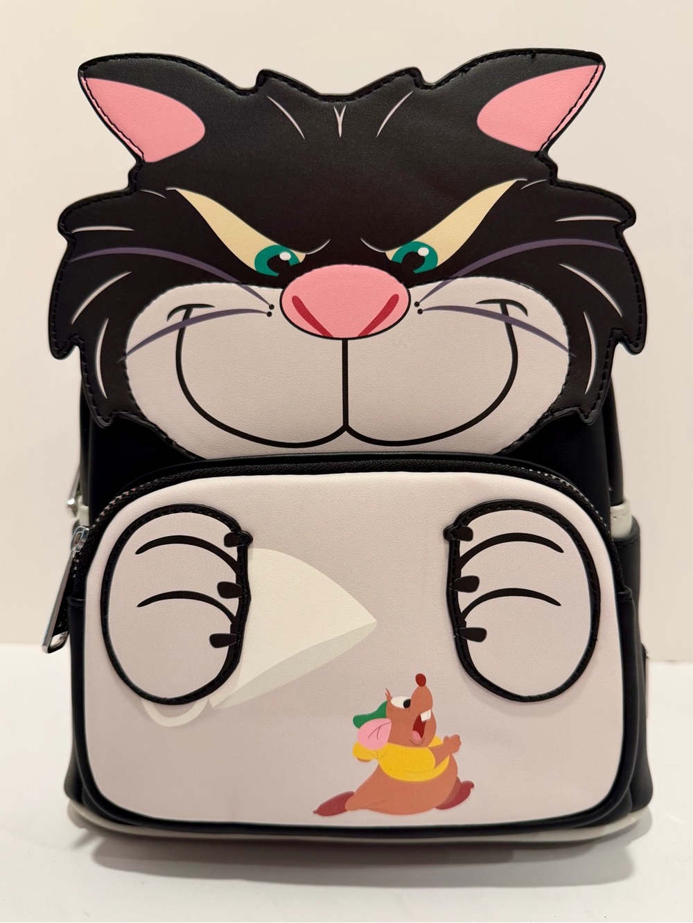 NWT Loungefly x LASR Disney Cinderella Lucifer Cosplay Mini Backpack *Rare*